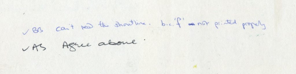 Proof notes, Fire in the Ice